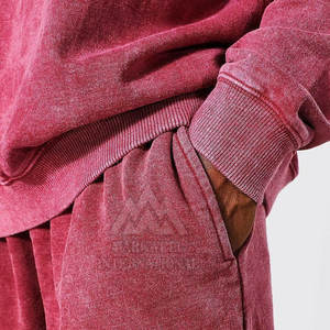 Pantalones Deportivos de Color Sólido Lavados al Ácido Hechos en Pakistán, Pantalones Deportivos Casuales Cómodos de Alta Calidad para Hombre - Product Image 3