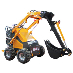Minicargadora con Motor Diésel Kubota de 75KW, Cargadora Frontal Montada sobre Orugas Amarillas con Capacidad de Cucharón de 0.2m y Alto Momento de Carga - Product Image 3