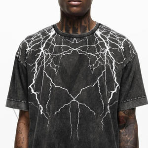 Camiseta holgada de moda con lavado ácido para mujer, camiseta de gran tamaño de manga corta de algodón 100% transpirable para mujer, hecha en Pakistán - Product Image 3