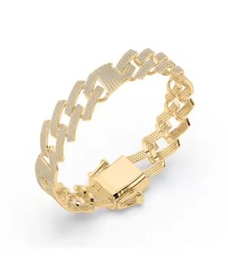 สร้อยข้อมือคริสตัลประกายเพชรแท้สำหรับผู้ชายเครื่องประดับแฟชั่นสำหรับผู้ชายที่สง่างาม - Product Image 3