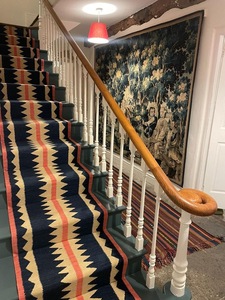 La mejor Alfombra tejida a mano Kilim, corredor de escalera hecho a mano, corredor con estampado Floral moderno, última colección, lavable - Product Image 2