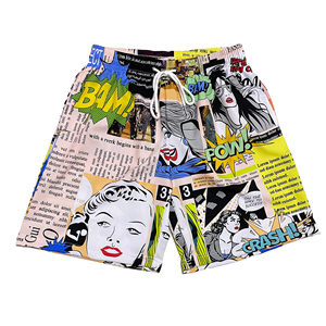 Wholesale Casual Custom Sublimation Zipper Pocket <b>Mens</b> Swim <b>Trunks</b> Stretch Summer Swimwear Polyester Shorts - Product Image 1