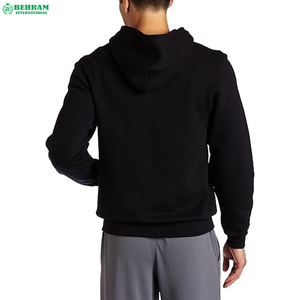Sweat à capuche unisexe sur mesure respirant avec fermeture éclair, en molleton/éponge française, séchage rapide, coton thermique épais pour l'hiver - Product Image 4