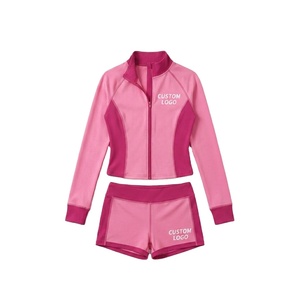 Custom Logo Women's Stand Collar Zip up Jacket <b>Leggings</b> 2 Piece Active Wear Set Loungewear Two Piece Yoga Jacket 2026 - Product Image 4
