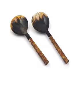 Manche en bois cuillère en corne de buffle personnalisé exigeant meilleur artisanat de créateur dernière conception artisanat cuillère décorative - Product Image 4