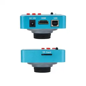 Microscope trinoculaire stéréo <span class=keywords><strong>loupe</strong></span> objectif auxiliaire confocal support mobile identification de bijoux - Product Image 6