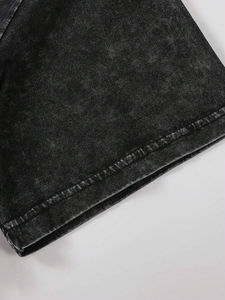 2025 OEM haute qualité lavage à l'acide t-shirt plaine Streetwear séchage rapide Vintage t-shirts en gros noir lavage à l'acide t-shirt respirant - Product Image 4