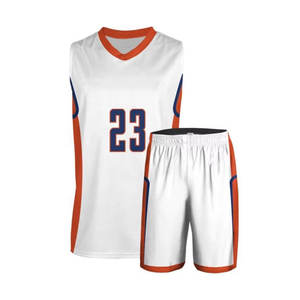 ชุดบาสเก็ตบอลแบบปรับขนาดได้ ผลิตในปากีสถาน ชุดกีฬา น้ำหนักเบา ชุดบาสเก็ตบอลสั่งตัดขนาดได้ - Product Image 1