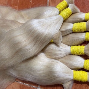 Extensions de cheveux humains en vrac lisses blond cendré vietnamien brut/brun cuticule aligné cheveux bruts prix de gros - Product Image 4