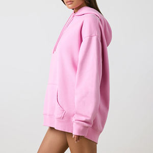 Sudadera con Capucha Extra Grande de Forro Polar Grueso para Mujer, de Alta Calidad, para Invierno, con Mangas Largas, Colores Personalizables, Opción de Logotipo Frontal - Product Image 3