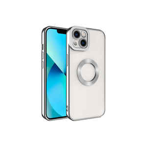 Étui en silicone liquide de luxe ASMA Omega Series avec protection caméra et logo découpé pour iPhone 14 Plus, en silicone souple, modèle 7 Plus - Product Image 1