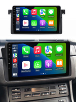 Radio Mobil Navifly Android 13 Layar QLED Kamera Panorama 360 untuk BMW E46 ADAS DVR Navigasi GPS Kipas Pendingin BT