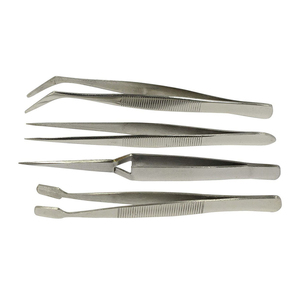 Pinzas para pestañas de volumen, acero inoxidable de precisión, antimagnético, 10mm, Punta lisa, herramientas profesionales para uso en salón de extensión de pestañas - Product Image 4