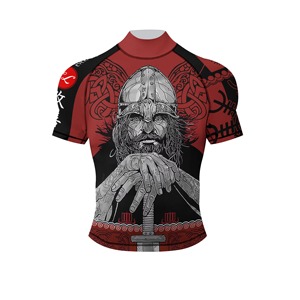 Trendy Flexwear MMA Rashguard Unisex Full Sleeve Quick Dry Breathable 220g Heat-Transfer Printed Front Logo Athletic - Product Image 6