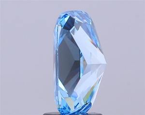 Diamant de laboratoire cultivé CVD, taille coussin, 2,52 carats, fantaisie, bleu vif, VVS2, pour la fabrication de bijoux - Product Image 2