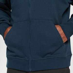 OEM personalizado de peso pesado 100% algodón de invierno cálido polar cremallera-Up Drop Shoulder Hoodies acanalado puño hombres mujeres 3D bordado - Product Image 4