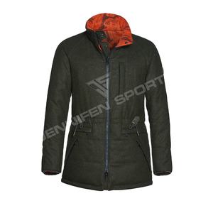 Chaqueta de Lana 100% para Hombre, Último Diseño, Personalizable, Transpirable, para Caza en Invierno, Forro Interior Naranja, Gran Venta - Product Image 1