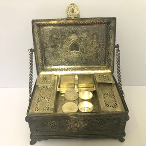 Caja Jali Work Paan de latón con manija de bloqueo hecha de latón de alta calidad a precio mayorista de India - Product Image 4