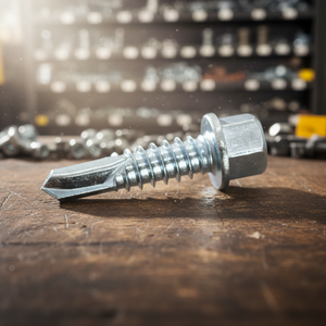 Vis auto-perceuses à tête hexagonale PDC en acier au carbone, finition zinguée/galvanisée/phosphatée, métrique/pouce, classe 8, vis de toiture OEM - Product Image 1