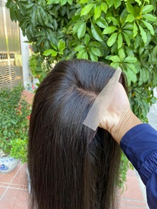 Kinky Straight Yaki Raw Human Hair Wigs 13*4 Transparent Lace Frontal Wig 180%-250% Density Lace Front Wigs from Vietnam - Product Image 3