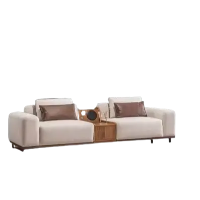 Krem Set Sofa Modern mewah, Set Sofa 3 + 2 tempat duduk, kursi berlengan, Set 3 potong