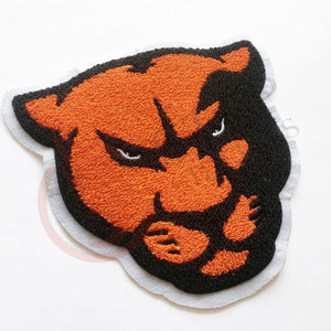 Customized Black Panther <b>8</b> Inch Embroidered <b>Iron</b> on Embroidery Applique Patch 100% Chenille Patches - Product Image 1