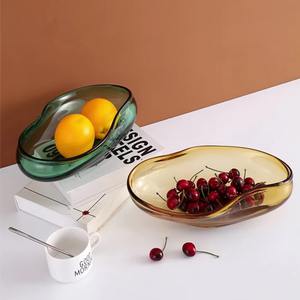 Bol décoratif en résine verte simple plat de centre de table minimaliste pour la maison cuisine salon décor et affichage modernes - Product Image 5