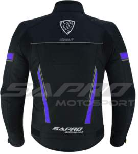Veste de moto en textile Cordura imperméable de haute qualité pour hommes, meilleures combinaisons de moto de course de couleur noire - Product Image 6