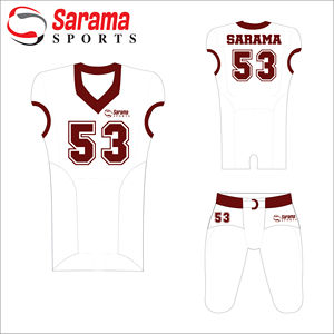 Conjuntos juveniles de sarga de aparejos de vaquero al por mayor, camisetas de uniformes de fútbol americano personalizadas con diseño personalizado, - Product Image 1