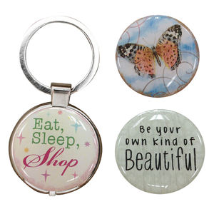 Custom Adhesive Design Logo Printing Round Resin Sticker Crystal Dome 3D Customized Epoxy Stickers - Product Image 2