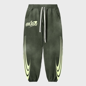 Pantalones de chándal holgados de gran tamaño para hombre, pantalones de chándal holgados de pierna ancha, pantalones de chándal de pierna recta a rayas laterales de nuevo diseño - Product Image 6