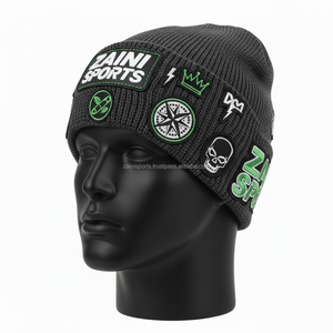 Gorro de invierno Premium 280 GSM, tejido acrílico suave, ajuste elástico cálido, logotipo bordado personalizado, estilo callejero, gorro jacquard - Product Image 3