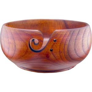 Cuenco de hilo extragrande con tapa para tejer ganchillo, de madera de acacia, duradero, extra fuerte, disponible a bajo precio - Product Image 2