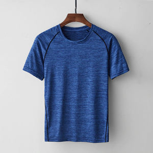 Camiseta 100% de diseñador de algodón con logotipo personalizado para hombre, ropa de punto liso con patrón sólido, estilo informal de talla grande, tela de 200 gramos - Product Image 3