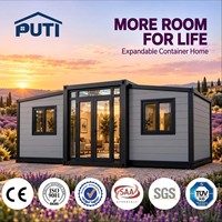 Maison Modulaire Extensible Personnalisable Isolée et Étanche de 10, 20 ou 30 Pieds, Fourniture Directe Usine, Maison Préfabriquée Portable 2, 3 ou 4 Chambres