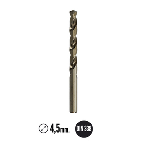 Broca cilindrica Wolfpack in cobalto HSS da 4,50 mm. Blister 2 Unità. - Product Image 2