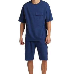 ชุดเสื้อยืดแฟชั่นสำหรับผู้ชายชุดเสื้อแขนสั้นระบายอากาศได้ดีชุดวิ่งแบบลำลองสำหรับฤดูร้อน - Product Image 6