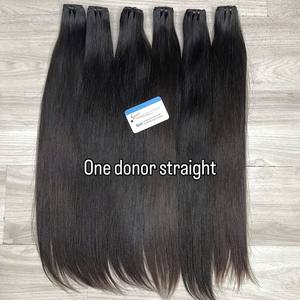 Extensions de cheveux humains vietnamiens bruts de luxe, cheveux d'un seul donneur, double trame, mèches de cheveux d'un seul donneur - Product Image 3