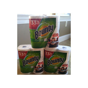 Papier toilette Bounty Select-a-Size blanc, 12 rouleaux avec design sans noyau, équivalent à 16 rouleaux classiques, pâte de bois vierge - Product Image 2