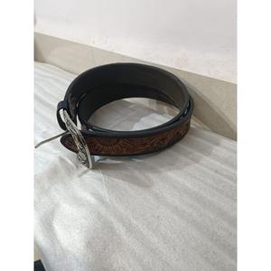 Ceinture en cuir cloutée à motifs floraux, design western unisexe haut de gamme, boucles en acier inoxydable durables, fabricants à succès - Product Image 1