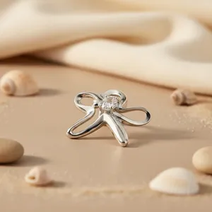 Colgante de Plata 925 con Flor y Circonita Cúbica para Mujer, Colgante de Oro Rosa con Circonita Cúbica, Joyería con Piedra Principal de Rubí, Material Platino - Product Image 3
