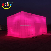 Tente gonflable de jardin, grande tente de fête de location, grande Structure de chambre de tente gonflable de fête Mobile avec belle