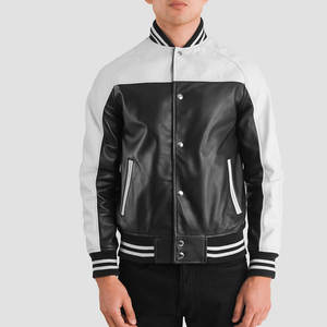 Veste en cuir de moto d'hiver légère pour hommes Veste en cuir de moto personnalisée de haute qualité pour l'extérieur - Product Image 1