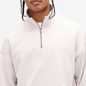 Sudadera para Hombre para Pedidos al por Mayor con Diseño de Mangas Completas, con Logotipo Personalizable, Costuras de Primera Calidad, con Cuello Alto con Cremallera - Product Image 2
