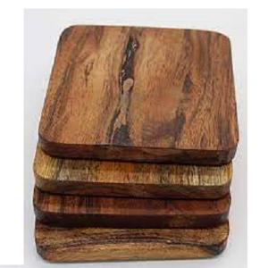 Posavasos de Bambú Natural Personalizable con Reverso de Corcho, Superficie Barnizada, Proceso Láser, Impresión UV, Posavasos de Madera en Blanco para DIY - Product Image 2