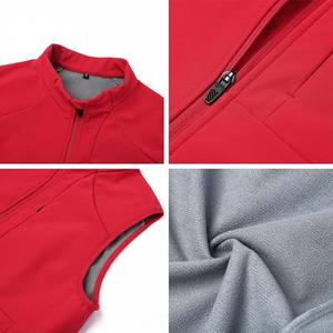 Gilets d'hiver en toile respirante pour hommes avec logo personnalisé, fermeture éclair de haute qualité, coupe régulière, imperméables, vêtements d'extérieur décontractés - Product Image 5