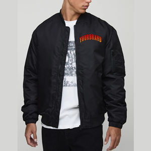 Chaqueta Varsity Larga de Lona para Hombre, Estilo Urbano, Nueva Colección 2025, con Logotipo Personalizado Serigrafiado, Cortavientos Cómodo - Product Image 1