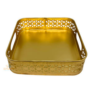 Plateau en fer pour la décoration intérieure Cadeau 4 pots/Pot Poignée de rangement pour cuisine salle de bain bureau salon pour vaisselle Stockage des aliments - Product Image 4