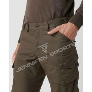 กางเกงล่าสัตว์ผู้ชายคุณภาพคลาสสิก ผ้าแคนวาสคอตตอน 100% ระบายอากาศได้ดี กันลม ปิดด้วยซิปและกระดุมด้านข้างและด้านหลัง - Product Image 3