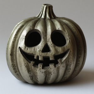 Linterna de calabaza de aluminio hueco, acabado de Pátina verde, arte perforado que crea un efecto brillante mágico para un estilo elegante - Product Image 2